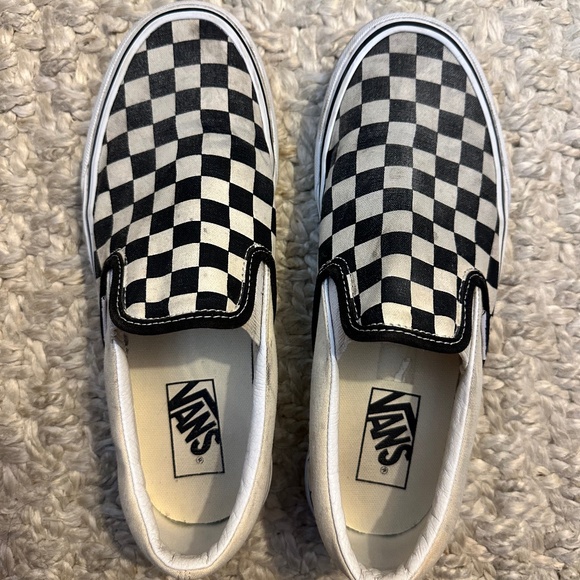 Vans Classic Slip-On, Size 8.5, Black and White - Picture 1 of 9